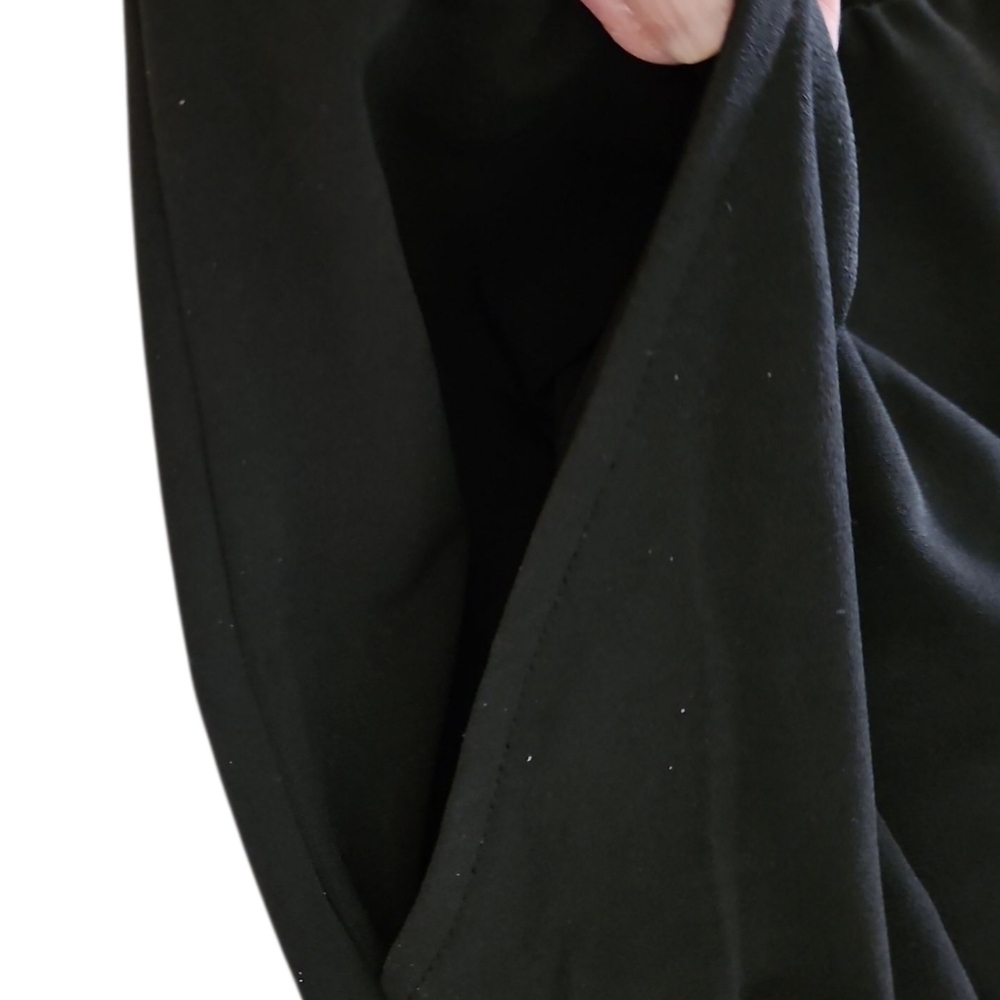 Attitudes By Renee Wide Leg Pants SZ L Black - Picture 6 of 7